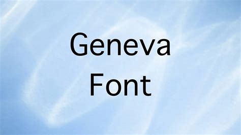 geneva font download.